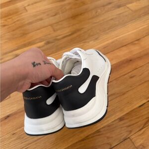 Dolce & Gabbana Kids Black and White Sneakers